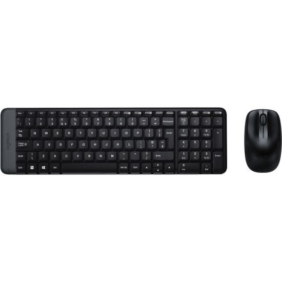 920-003161 Клавиатура  мышь Logitech MK220 клав:черный мышь:черный - 1