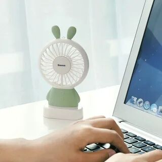 Вентилятор Baseus Exquisite Rabbit Fan (Green/Зеленый) - 7