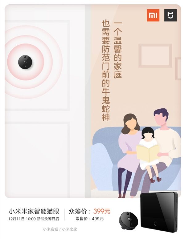 Умный дверной глазок Xiaomi