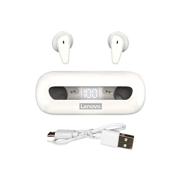 Беспроводные наушники Lenovo XT95 True Wireless Earbuds (White) - 2