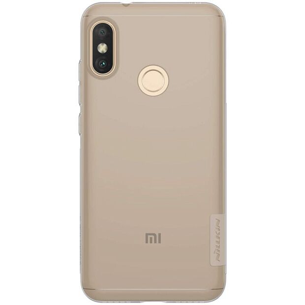 Чехол для Xiaomi Mi A2 Lite/Redmi 6 Pro Nillkin Nature TPU Case (Grey/Серый) - 3