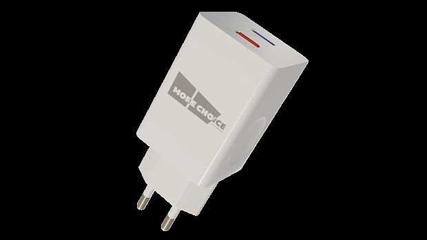 СЗУ  Smart 2USB 3.0A QC3.0 быстрая зарядка для micro USB More choice NC55QCm белый - 1