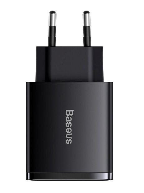 Зарядное устройство BASEUS Compact Quick Charger 2USBUSB-C, 3A, 30W, черный (CCXJ-E01) - 1