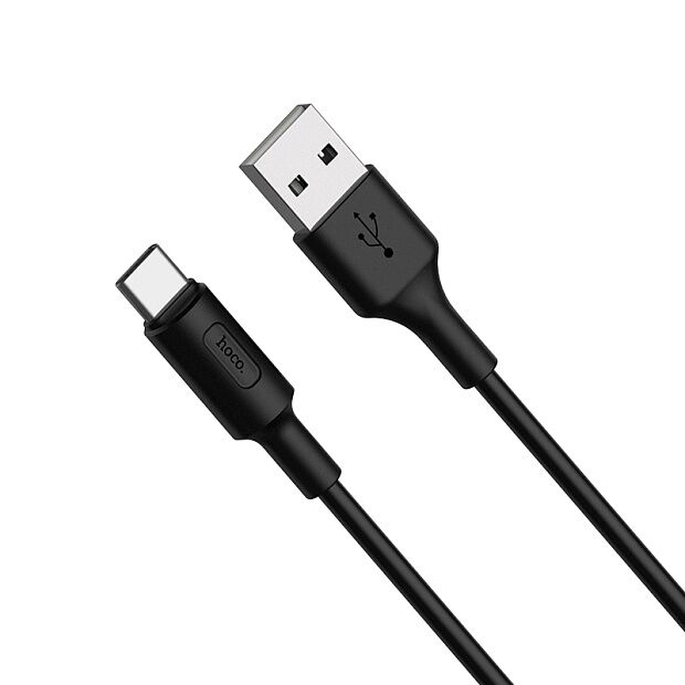 USB кабель HOCO X25 Soarer Type-C, 1м, PVC (черный) - 4