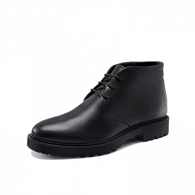 Мужские туфли Qimian Seven-Faced Pad Velvet Warm Leather Boots 41 (Black/Черный) - 2