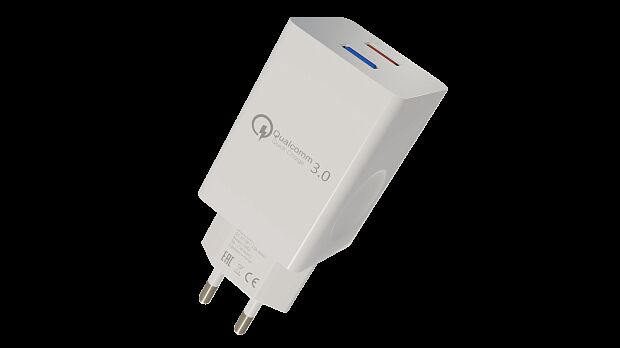 СЗУ  Smart 2USB 3.0A QC3.0 быстрая зарядка для micro USB More choice NC55QCm белый - 4