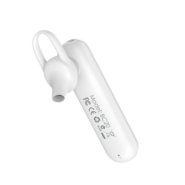 Bluetooth гарнитура BOROFONE BC20 Smart BT 4.2, моно, вкладыши (белый) - 2