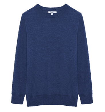 Толстовка Marsa Pure Wool One-Piece British Wind T-Shirt (Blue/Синий) 