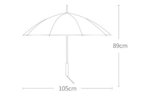 Xiaomi Sky Rain Original Couple Umbrella This Palace Section Regular Section (White) - 3