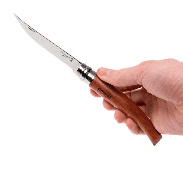 Нож филейный Opinel 10, нержавеющая сталь, рукоять бубинга, 000013 - 1