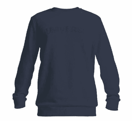Толстовка Easy Mens Fashion Three-Dimensional Letter Neck Fleece (Blue/Синий) 