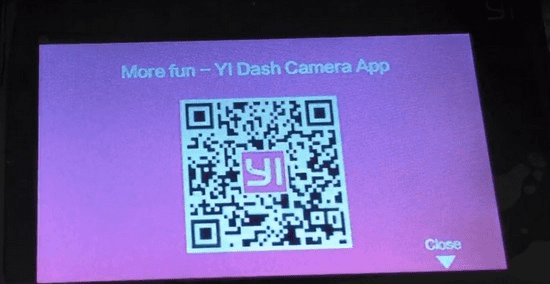 Вид англоязычного меню видеорегистратора Xiaomi