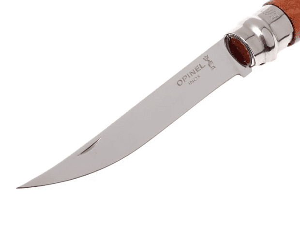 Нож филейный Opinel 10, нержавеющая сталь, рукоять бубинга, 000013 - 5