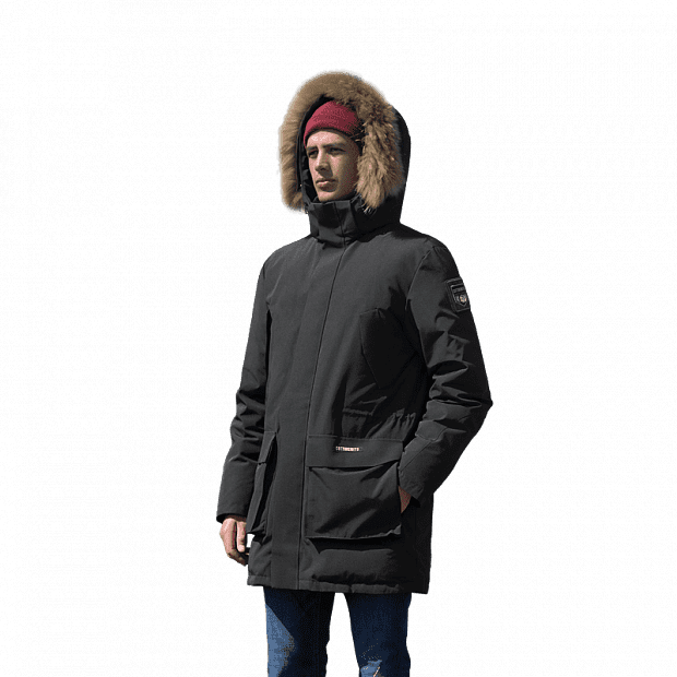 Куртка Xiaomi Cotton Smith Arctic Extremely Cold Mid-Length Goose Down Jacket (Black/Черный) 