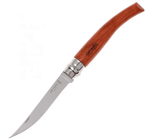 Нож филейный Opinel 10, нержавеющая сталь, рукоять бубинга, 000013 - 7